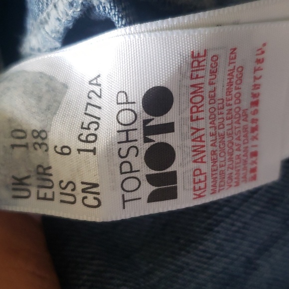 Topshop MOTO Denim blue skirt 💙 - Picture 8 of 8